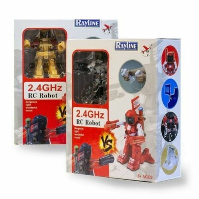 2x RC-Roboter Set ferngesteuerter Boxer Kinder Roboter Kampfroboter mit Licht...