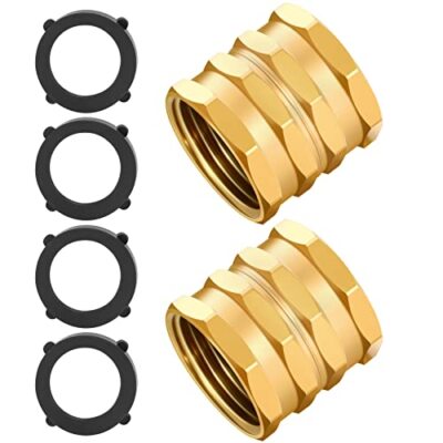 Adapter,brass Hose To Hose Swivel, 3/4-inch Hose Connector...