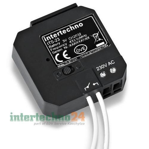 Intertechno Funk Twin-Sender Its-23, 2 AnschlÃ¼Sse, Mit SchaltungsrÃ¼Ckmeldung