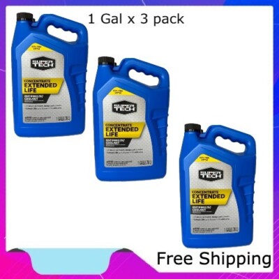 Super Tech Extended Life Concentrate Antifreeze/Coolant, 1-gal x 3 pack