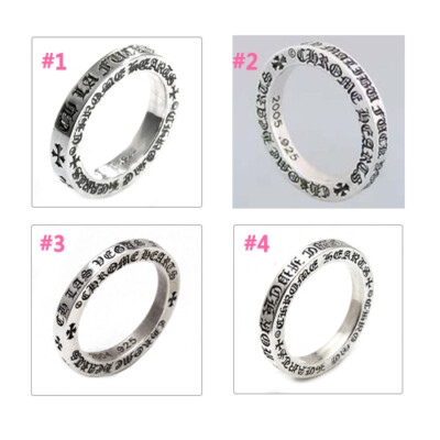 +CHROME HEARTS+ MALIBU FU RING SILVER マリブ リング シルバー Chrome Hearts Malibu 'F*** You' Spacer Ring - Sterling