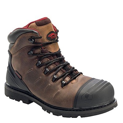 Pre-owned Avenger S Men's 6-inch Hammer Carbon Toe Waterproof Work Boots Brown - A7546