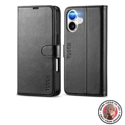 Étui portefeuille TUCCH iPhone 17 6,3 pouces neuf avec trou de sangle à quatr...