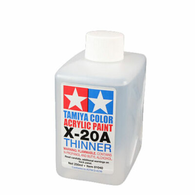 TAMIYA 81040 Acrylic Poly Thinners X20-a 250ml