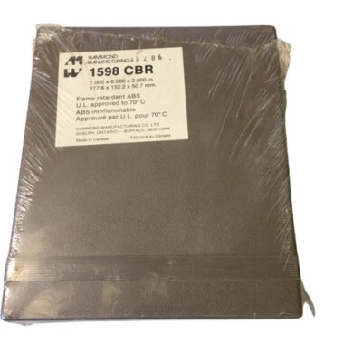 Hammond Manufacturing 1598CBR ABS Plastic Clam Shell Body Enclosures w/End Panel