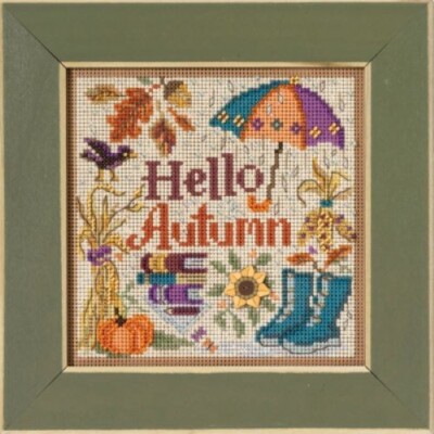 Mill Hill 2023 Autumn Series Buttons & Beads Cross Stitch Kit ~Hello Autumn ~