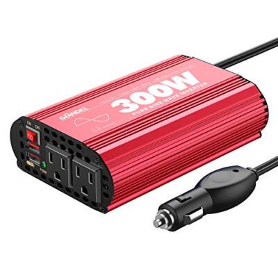 300Watt Pure Sine Wave Power Inverter DC 12volt to AC 120volt Car Converter A