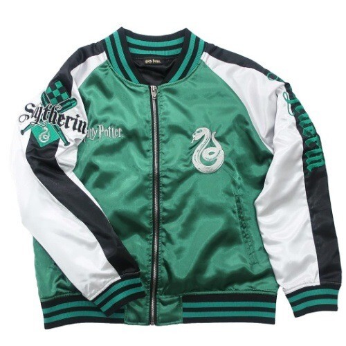 Pre-owned Harry Potter Sukajan Slytherin Emblem From Japan Size L In Multicolor