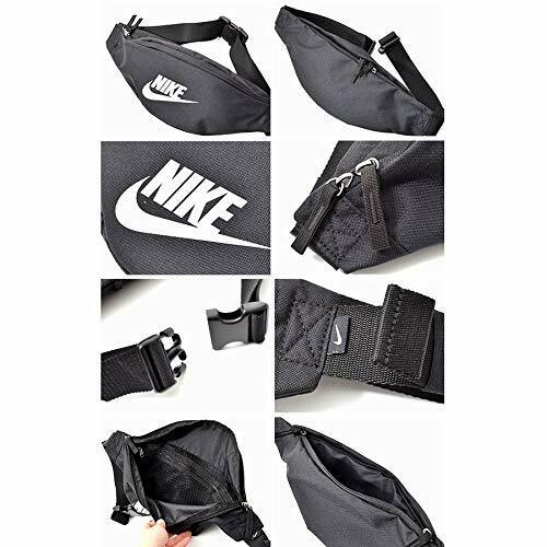 New  NIKE unisex-adult Heritage Hip Pack Bag Black/Black/White NWT
