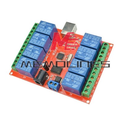 5/12V USB Relay 1/2/4/8 CH Programmable Computer Control Relay For Smart Home US