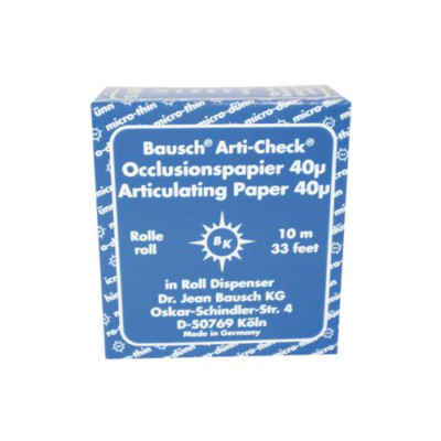 Bausch BK15 Arti-Check Articulating Paper Blue .0016'' 40 Microns 10 m Roll
