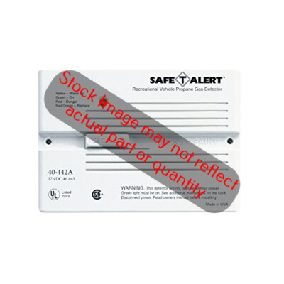 Safe T Alert 40-442-P-WT Propane/LP Gas Alarm 12V, 40 Series Flush Mount, White