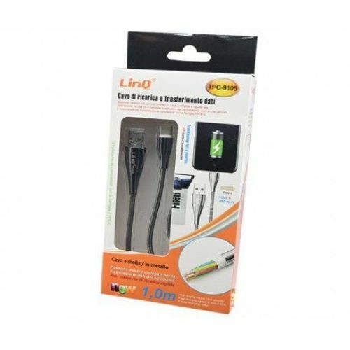 Cavo Dati E Ricarica Usb Linq TPC-9105 Connettore Type-C Tipo C Smartphone