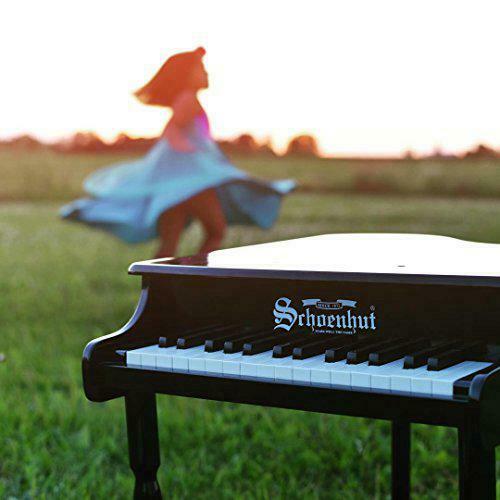 schoenhut classic baby grand piano - 30 keys mini keyboard piano with bench - mu