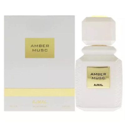 Amber Musc by Ajmal 3.4 oz EDP Cologne Perfume Unisex New In Box