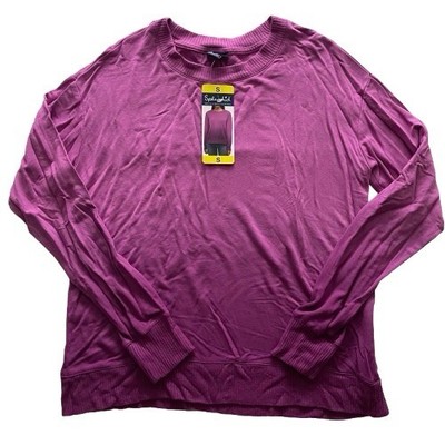 Splendid Ladies' Crewneck Long Sleeve Pullover Sweater, Top (Small, Orchid) NWT