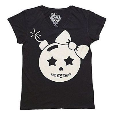 Abbey Dawn Timebomb Oversized Women Black T Shirt