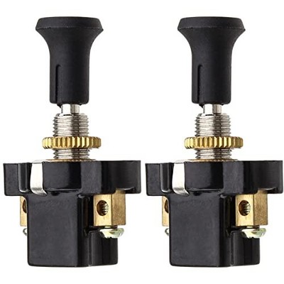 2 Pcs 8mm/0.31  Pull Switch On Off,12V Push Pull Light Switch for Car Auto 