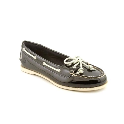 EUC Sperry Top Sider Black Patent Leather Wingtip Loafers  display picture 3