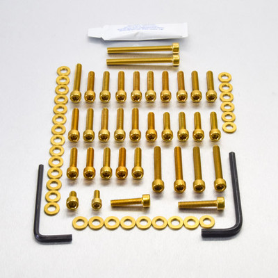 ZX-6R J1-J2-J3 Race Spec Silver Fastener Kit | eBay
