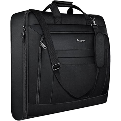 Garment Bags for Travel, Large Suit Travel Bag Men Women XX-Large, Black 