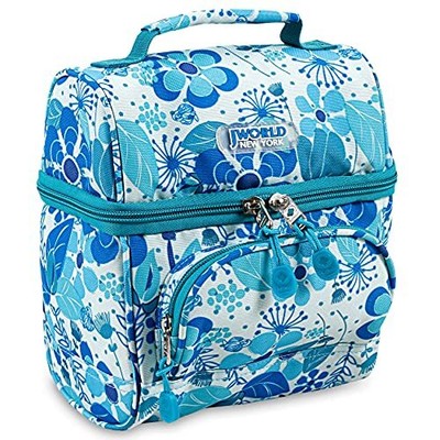 . Insulated Lunch-box For Girls Women Blue Vine