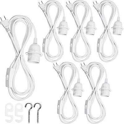 6 Pack Plug In Hanging Light Kit E26/e27 Extension Hanging Lantern Pendant Light