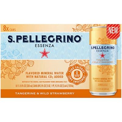 San Pellegrino Tangerine & Wild Strawberry Mineral Sparkling Water 11.15 Fl O...