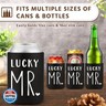 LEJIAJINW Engagement Gifts for Couples - Mr and Mrs, Just Married Newly Wed Gift for the Bride Groom, Wedding Day Essentials, Bachelorette Party Favor Bridal Leather Can Cooler for Him/Boyfriend