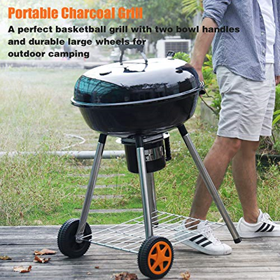 TACKLIFE Charcoal Grill, 22.5 inch Portable Advanced Grill with Digital Cleaning