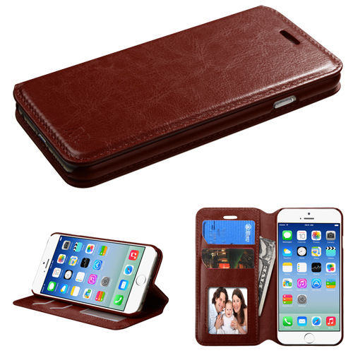 MYBAT Leather Wallet Cell Phone Case