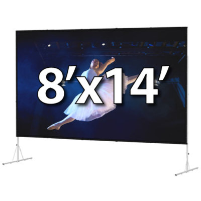 DA-LITE 39310 - FAST-FOLD DELUXE 8'x14' COMPLETE KIT - FRONT PROJECTION - T-LEGS