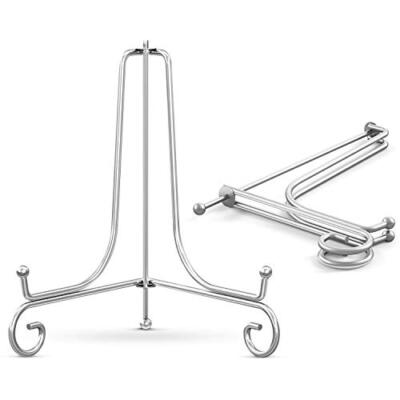 2Pack 10Inch Plate Stand Holders Metal Easel for Picture Frame Decorative Plates