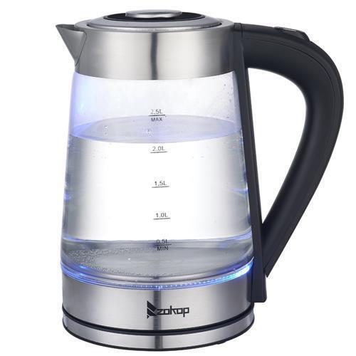 Durable Kitchen 2.5L 1500W Electric Glass Hot Water Kettle Tea Pot Coffee
