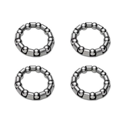 Pack of 4 Replacement Ball Bearing Retainer Cages for Bike Bottom Bracket Cra...
