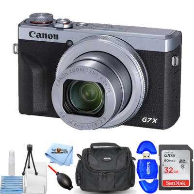 Canon PowerShot G7 X Mark III シルバー 新品 保有 Canon PowerShot G7 X Mark III Digital (Silver)+ Extra Bat +