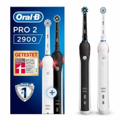 ORAL-B PRO 2900 CROSS ACTION INCL. 2ND HANDLE BLACK/WHITE ELEKTRISCHE ZAHNBÜRSTE