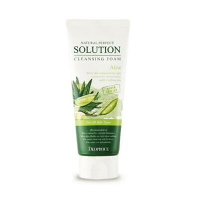 Deoproce Natural Perfect Solution Cleansing Foam Aloe 170g - FREE SHIPPING