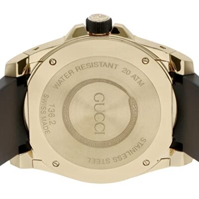 Pre-owned Gucci Dive Men's Watch Black Stainless Quartz 45mm Ya136219 Genuine