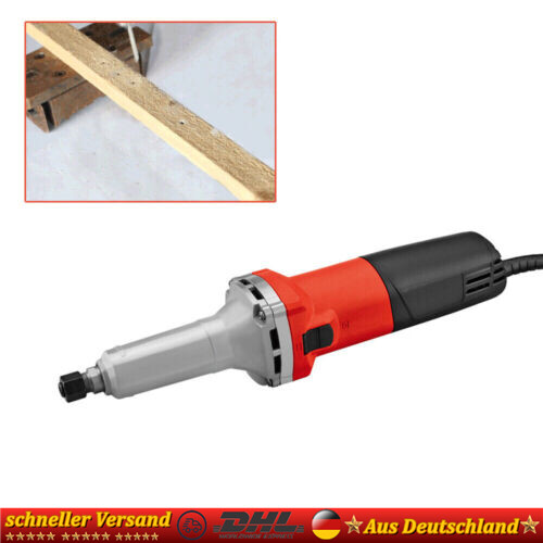 1*600w Geradschleifer SchnelllÃ¤Ufer Stabschleifer Mit Drehzahlregle 0-27000u/Min