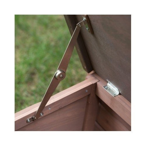 A-Frame Dog Includes Food Bowl and Storage Compartment Outdoor Kennel Shelter