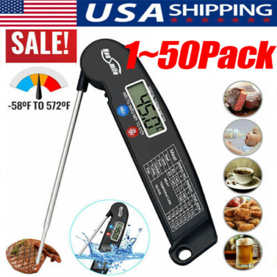Instant Read Digital Meat Thermometer BBQ Grill Smoker For Kitchen Food Cooking