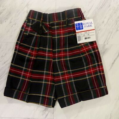 Royal Park Girls School Uniform Plaid Pleated Shorts Size 6 Style 113 Color 63