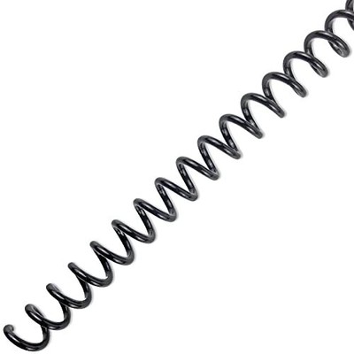100 Pack, Plastic Spiral Binding Coils,6mm(1/4 Inch),30 1/4''(30 sheet capacity)