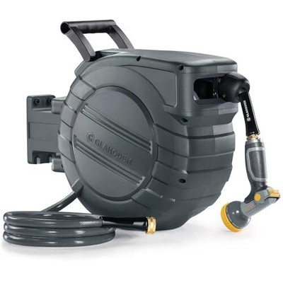 Retractable Garden Hose Reel 1/2 in x 65 ft Upgraded UV 1/2" 65FT Dark Gray