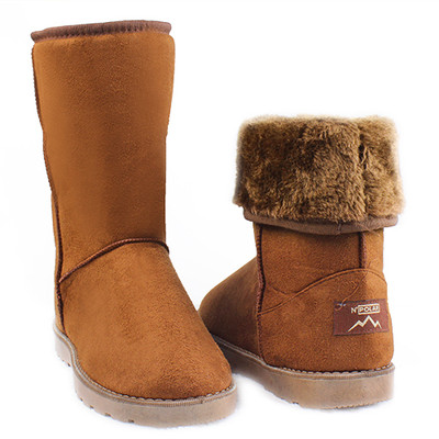 Winter Boots Women's Faux Fur Suede Mid Calf Warm Snow Fashion 5-10 US Size Boot
