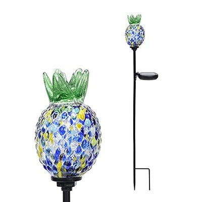 Solar Garden Stake Light Outdoor - Pineapple Path Light Hawaii Tropical Theme...