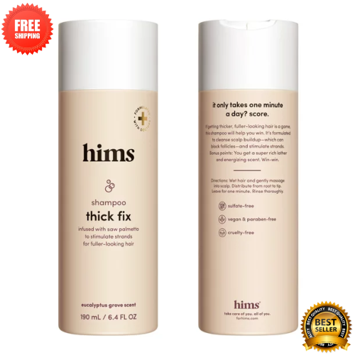 hims Thick Fix Daily Thickening Shampoo for Men with Saw Palmetto, 6.4 fl oz