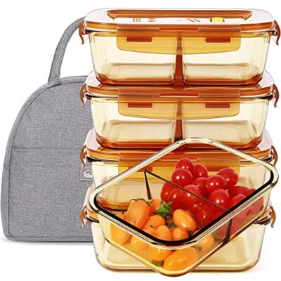 S 2 Compartment Glass Meal ...