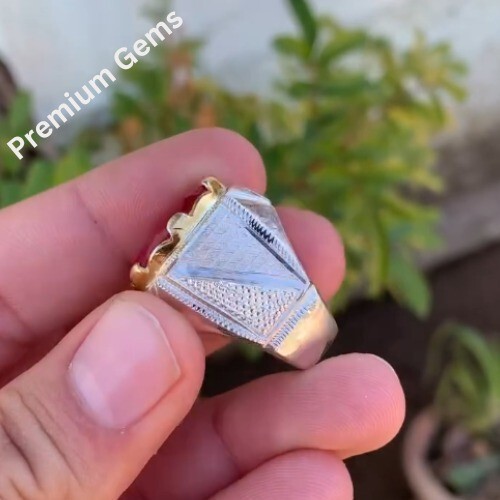 Pre-owned Handmade Afghani Ruby, Natural Ruby Silver Ring, Ruby Gemstone Ring Sterling Silver 925 In Pink